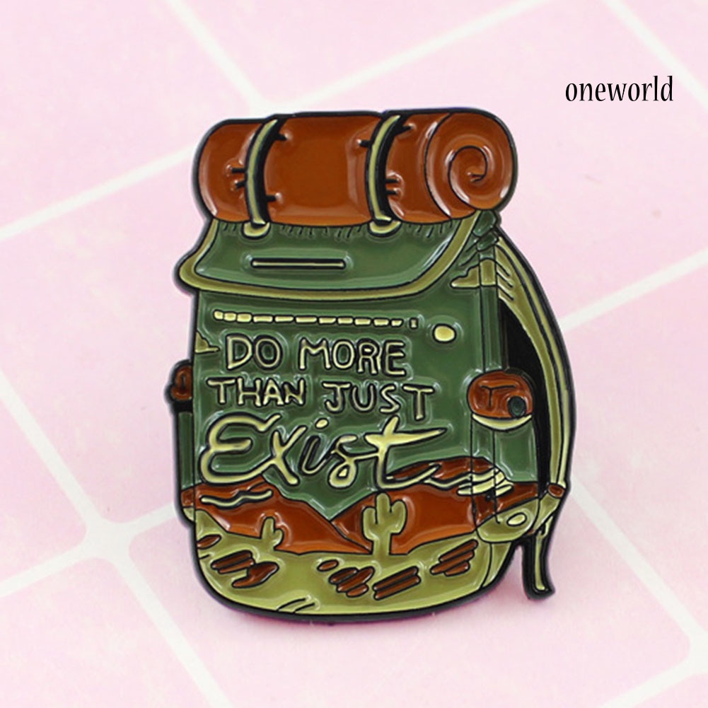 OW@ Unisex Fashionable Treasure Bag Brooch Pin Alloy Badge for Adventure Lovers