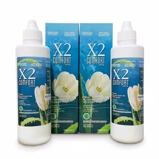 Air Softlens X2 COMFORT 120 ML / Cairan Softlens X2 COMFORT 120ml / Air Pembersih Soflens / Soflen