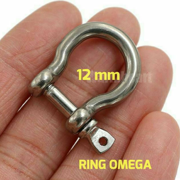 ring omega kaki burung kakatua afgrey nuri bayan parrot paruh bengkok rantai 12,5 mm