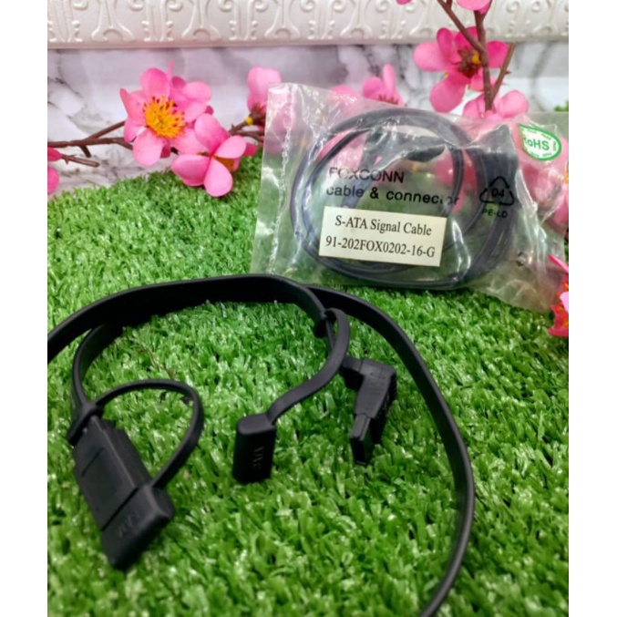 KABEL SATA 3 HARDISK INTERNAL SSD LAPTOP PC  KOMPUTER 6 GBPS BENTUK COLOKAN L SIKU KANAN 90 DERAJAT
