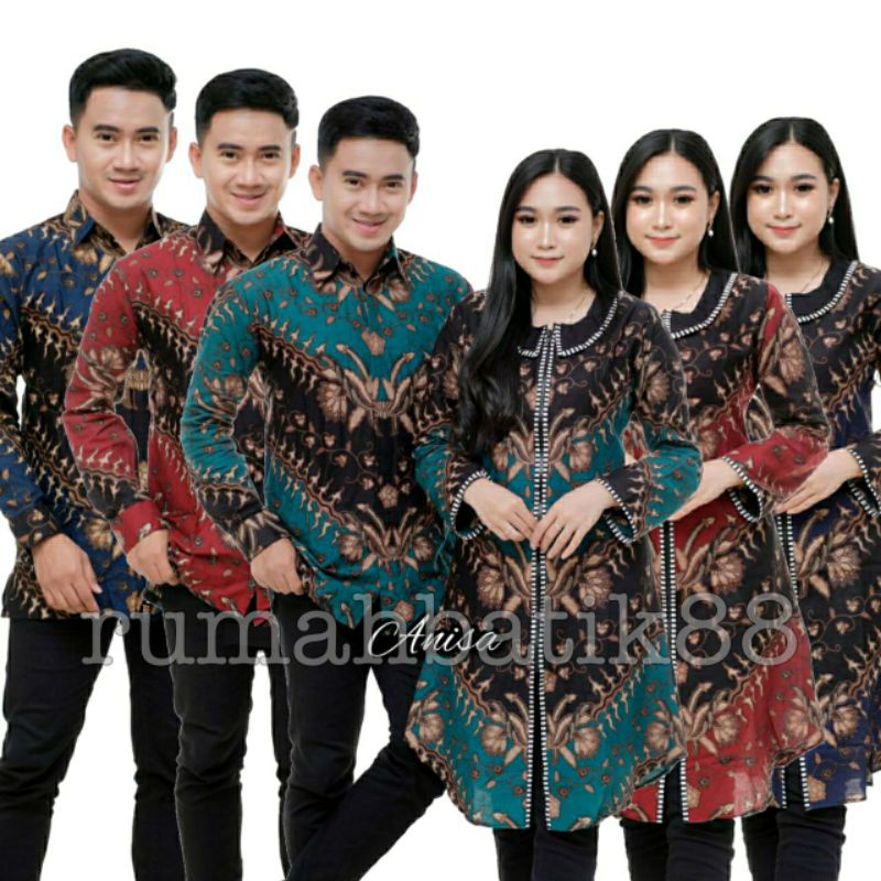 Size M L XL XXL XXXL Batik Couple Motif Keris Atasan Batik Wanita Tunic Zipper Depan Atasan Batik Pr