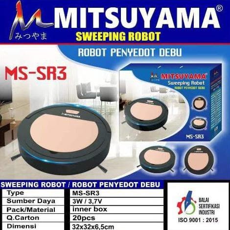 Promo Terbaru!!!Vacum Cleaner Rumah Robot Penyedot Debu Mudah Digunakan Dan Sangat Praktis MS-SR3 Berkualitas Original