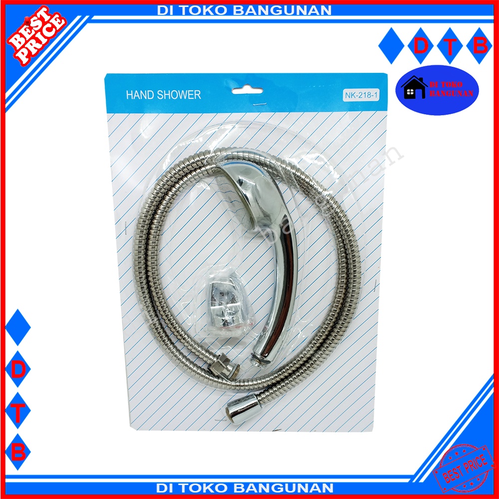 Hand Shower Kamar Mandi Chrome Nikken NK2181 Shower Toilet Set Selang Dan Kepala