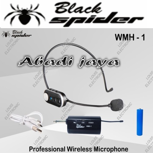 mic wireless black spider wmh1 balck spider wmh 1 single mic original