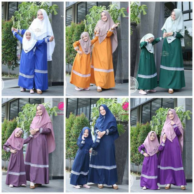 SYAHLA DRESS / DRES COUPLE SERAMBIT KELUARGA