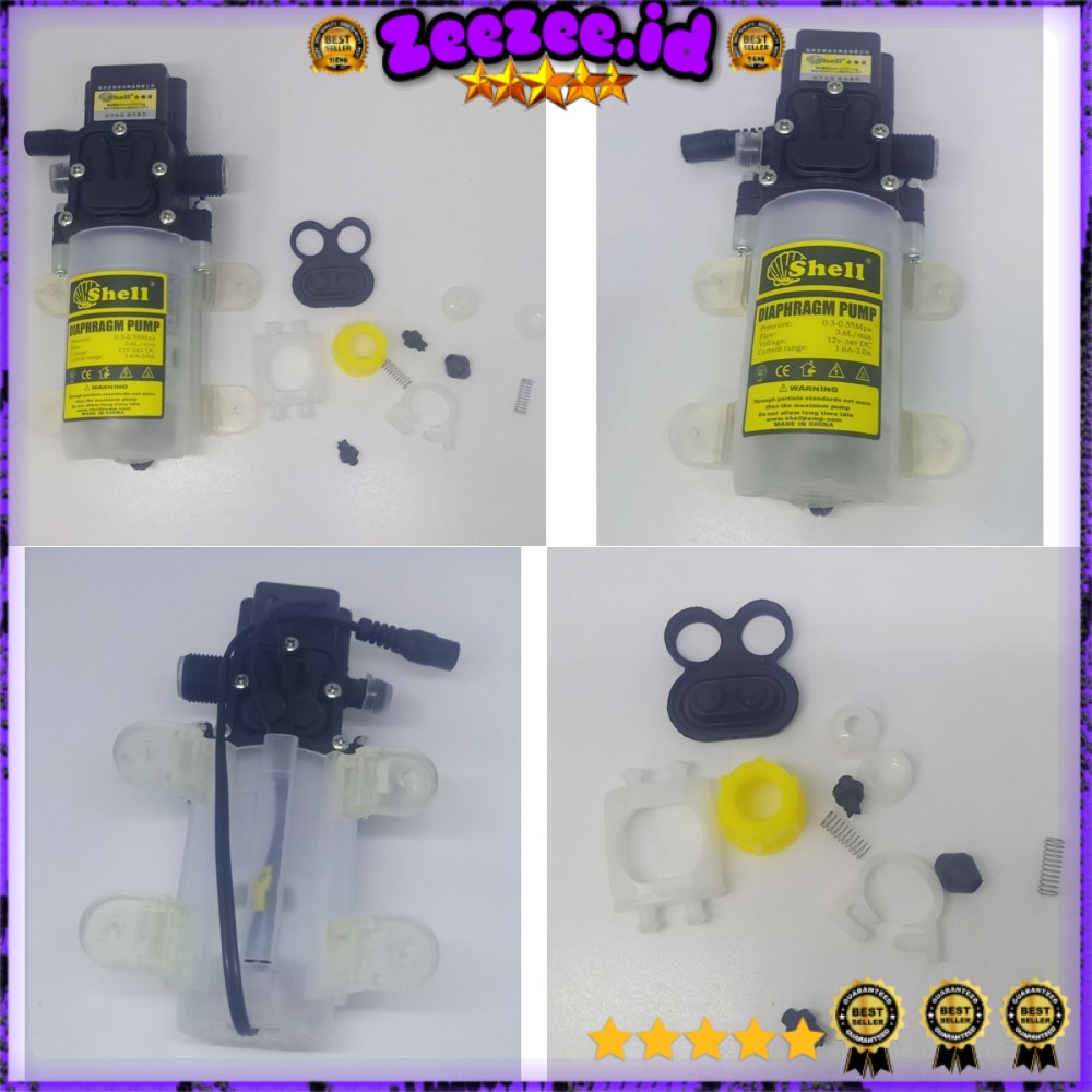 Shell Pompa Air High Pressure Diaphragm Pump Car Washing Water - HZLZ-4451 - Transparent