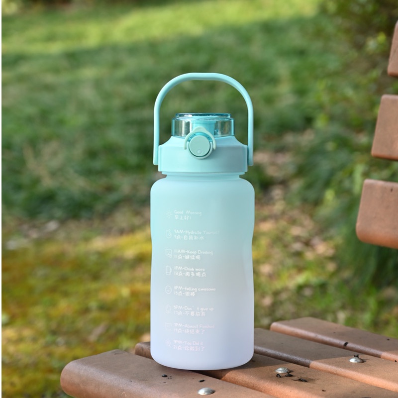 {Lav - Bo942} Botol Minum 1500 ML & 2000 ML / Botol Minum 1,5L & 2L + Stiker & Tali / Botol Minum Stiker Lucu & Unik-Doff Tosca