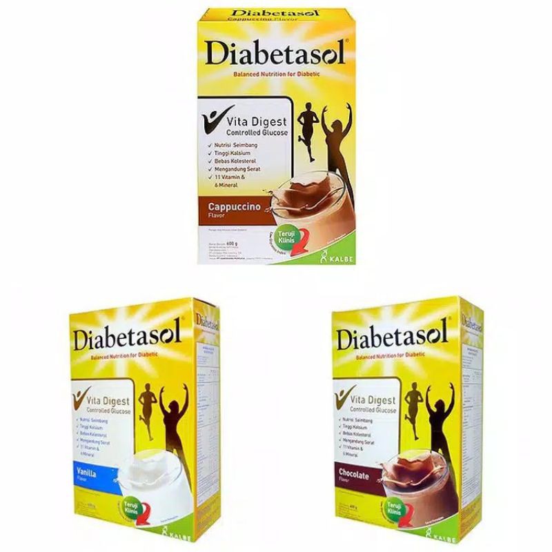 

DIABETASOL MILK VANILLA / COKLAT/CAPPUCINO 600GR