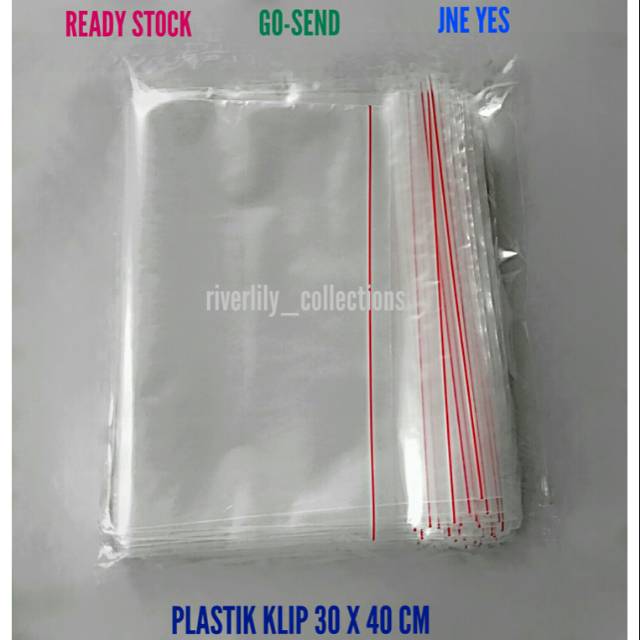 Ziplock / Plastik Klip 30 x 40 cm  Shopee Indonesia