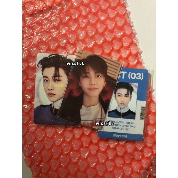 jaemin idc universe boboan selca id concept set