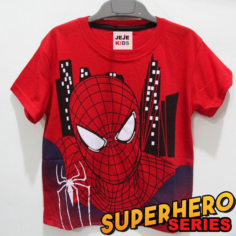 KAOS ANAK LAKI LAKI SPIDERMAN RED