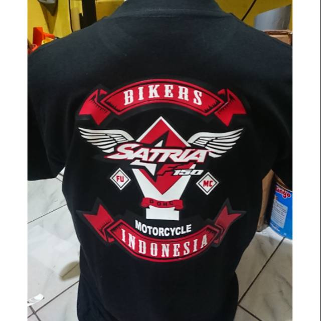 Kaos SATRIA FU, baju tshirt motor, rider, murah