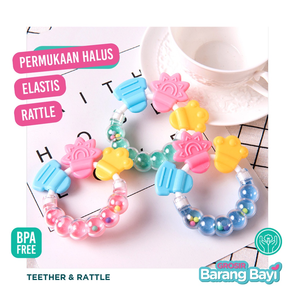 GIGITAN BAYI RATTLE KERINCINGAN BULAT