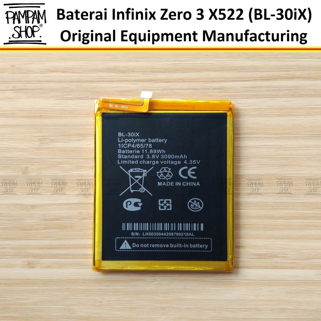 Baterai Handphone Infinix Zero 3 X552 BL-30iX Original OEM Batre Batrai HP BL30iX BL 30iX X 552 Ori