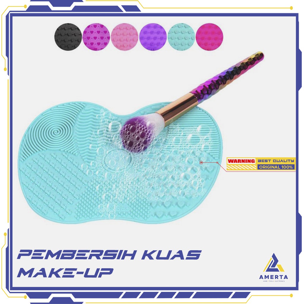 Rinse Pembersih Kuas Make Up Silicone Pad