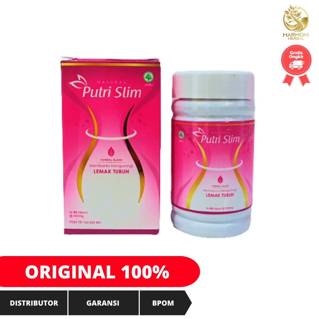 Kapsul Natural Putri Slim 60 kapsul | Putri Slim Pelangsing Herbal Alami