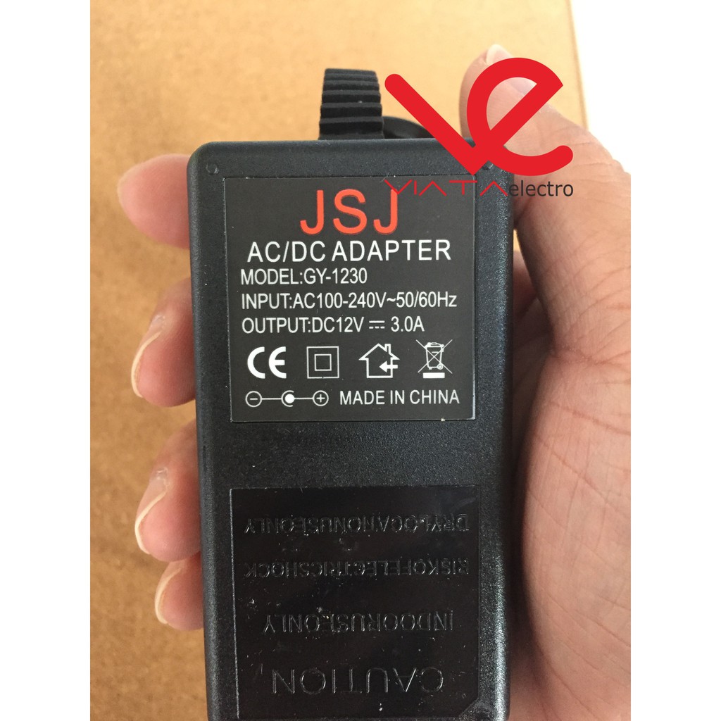 Adaptor DC12V 3A power supply 12V 12V-3A 3 AMPERE