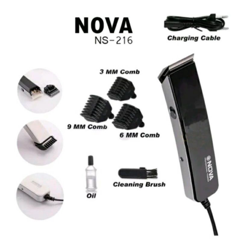 Alat Cukur Kumis Jenggot Asli Nova 216 / Mesin Cukur NOVA NS-216
