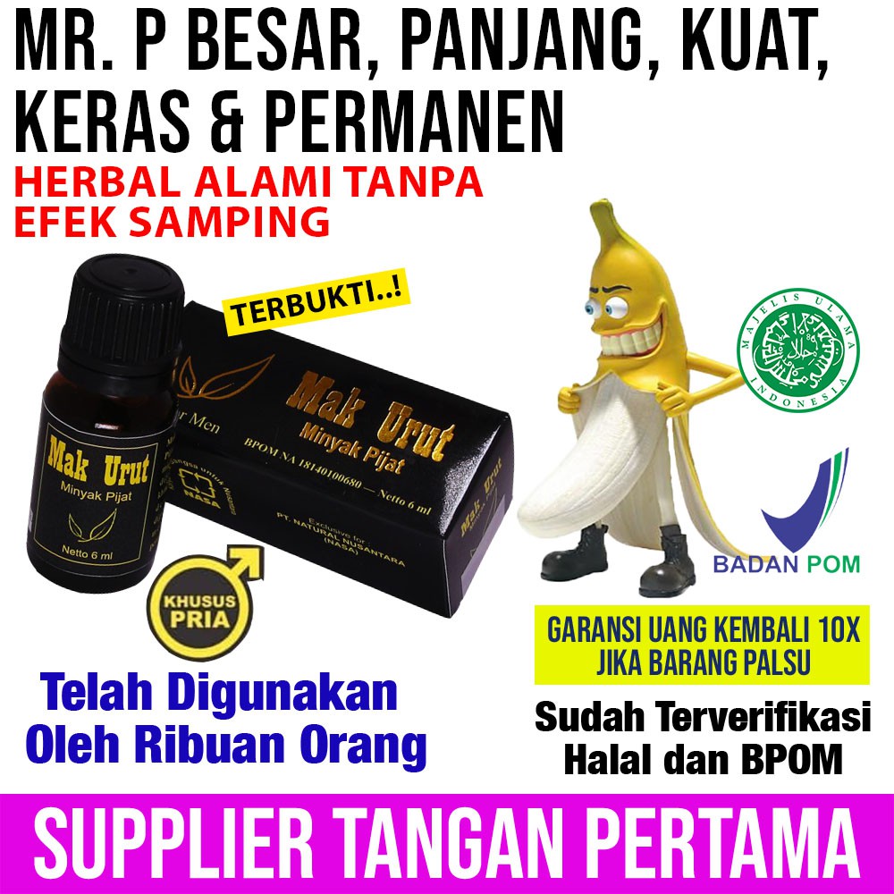 PEMBESAR MR. P ASLI HASIL PERMANEN | MAK URUT NASA | PEMBESAR PENIS ASLI