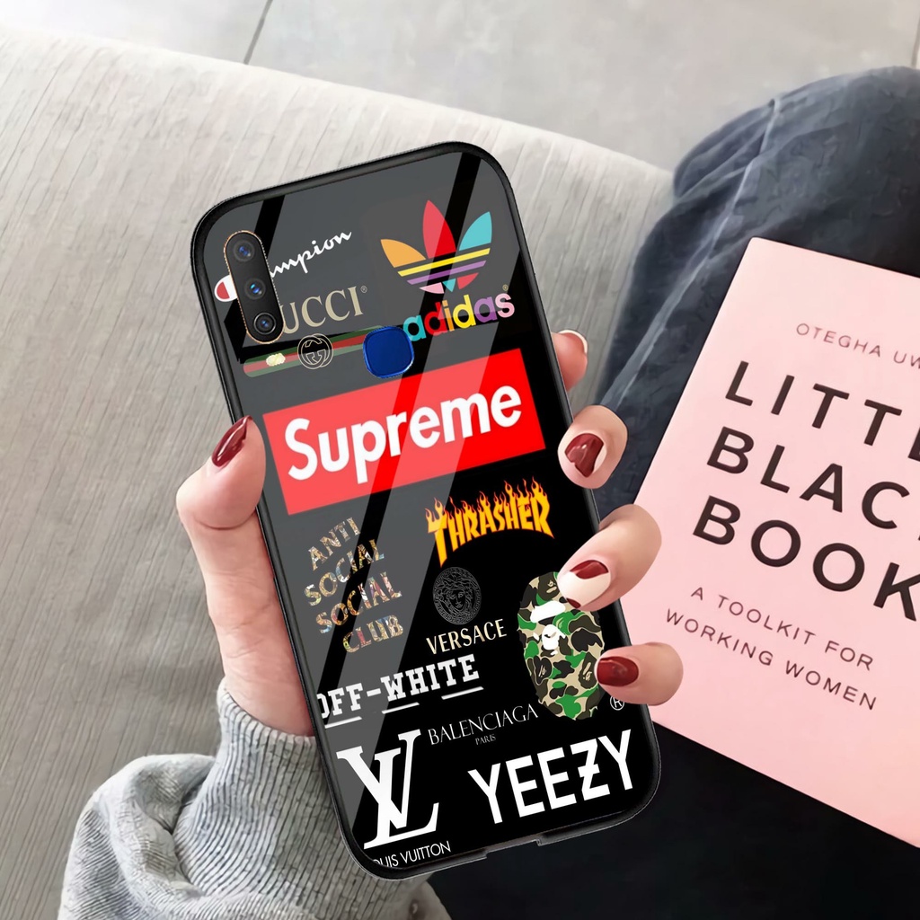 (GC 09) Softcase Kaca Vivo Y12 - Kesing Kaca Vivo Y12 - Case Cantik Vivo Y12 - Case Kekinian Vivo Y1