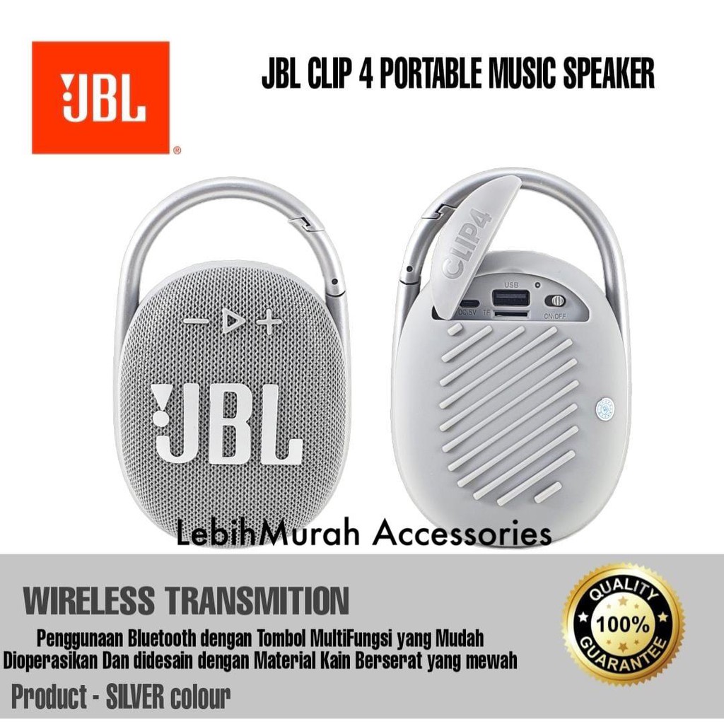 Speaker CLIP 4 Bluetooth Wireless Portable Speaker Clip4 IPX7 Support Mmc Usb BT Super Bass