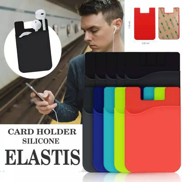 Card Holder Tempat Kartu Sarung Hp Dompet Sticky