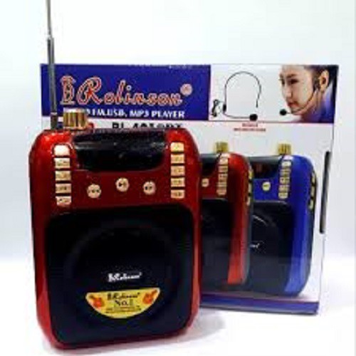 Speaker Pinggang / Waistband Rl 4012 Speaker Usb, Memory + Radio + Mic / ROLINSON Radio &amp; SpeakerUSB