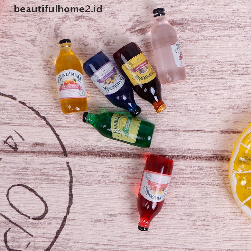 Beautifulhome2. Buku Literatur Dalam Bahasa MandarinId 6pcs Miniatur Botol Wine Bahan Resin Skala 1: 12 Untuk Rumah Boneka