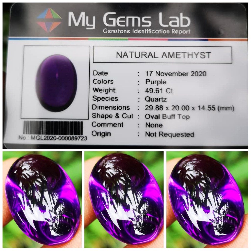 NATURAL BATU PERMATA BUNGUR TANJUNG BINTANG KRISTAL + MEMO HIGH QUALITY | Jk-30