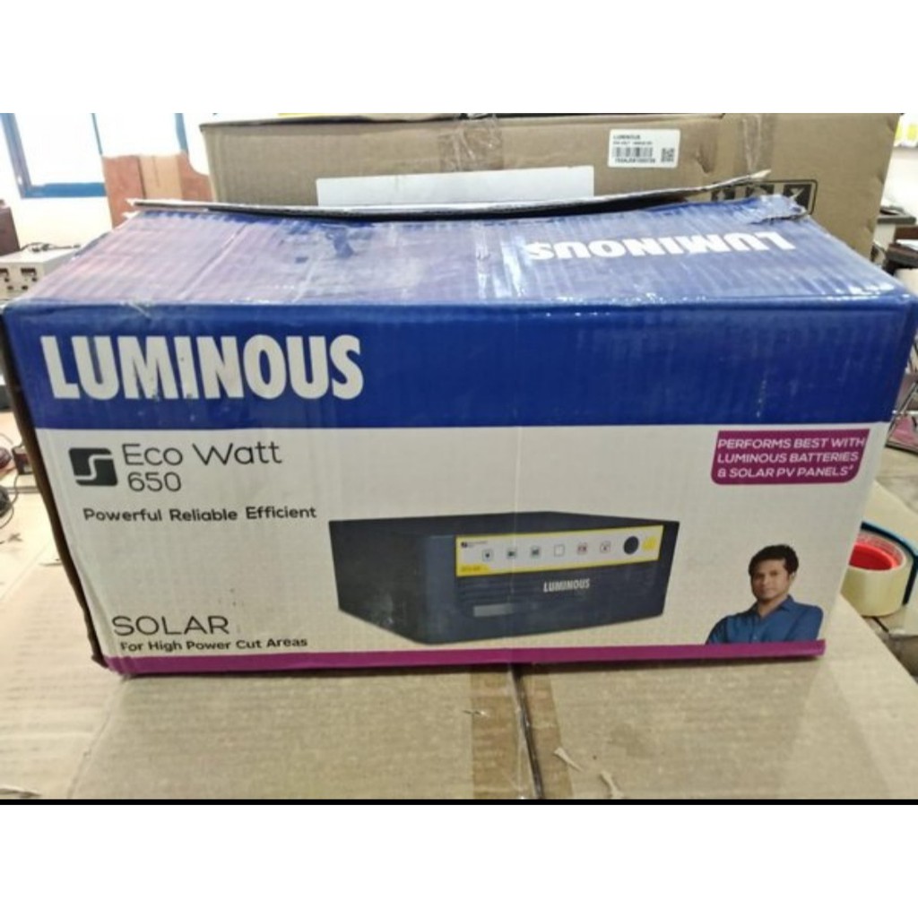 INVERTER LUMINOUS ECO WATT SOLAR SQUARE WAVE 650 - 600VA