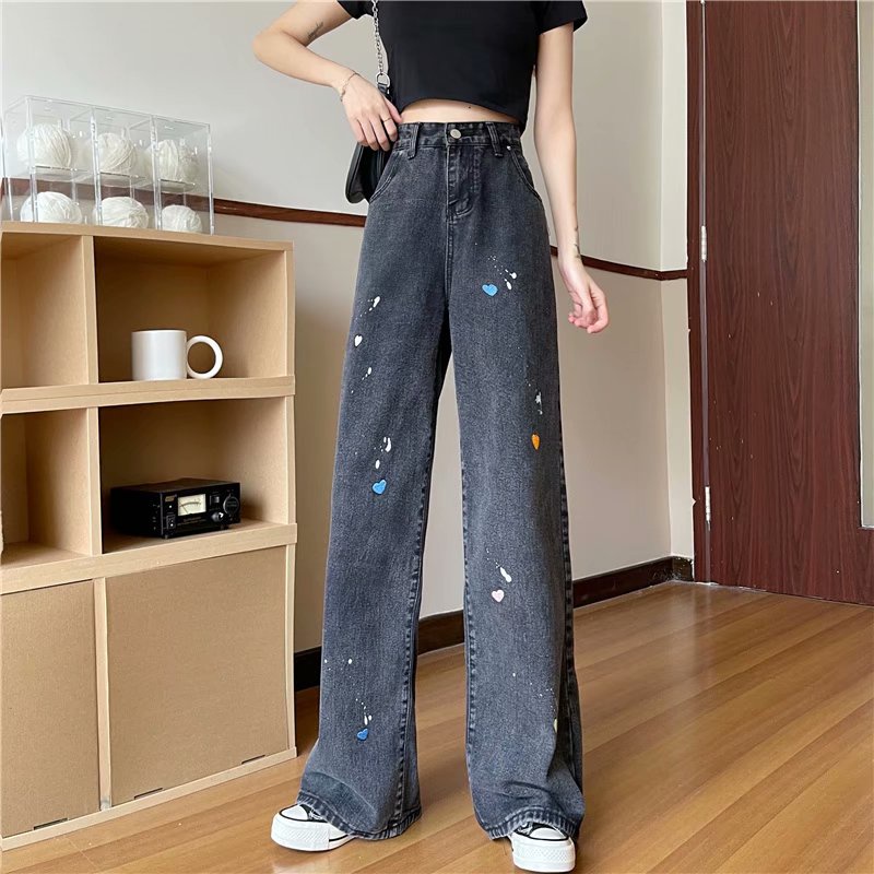 celana jeans wanita / celana jeans model terbaru / celana hitam sulaman