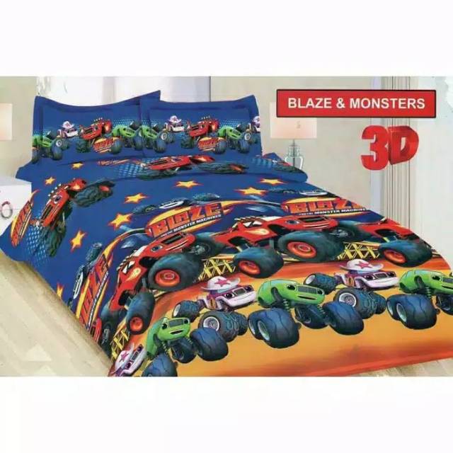 Sprei Duo Sorong Bonita 2in1 Single Blaze Monsters 120X200CM