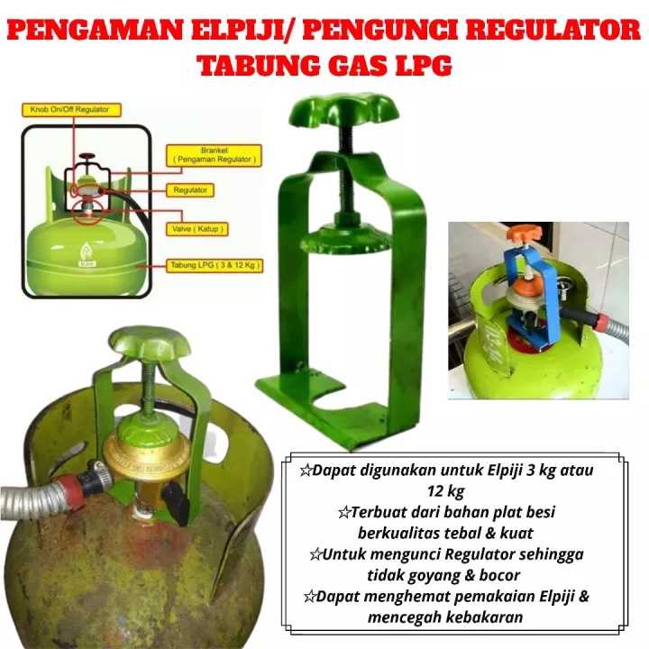 Pengaman regulator gas tabung