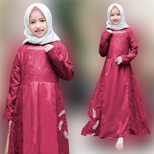 Baju Anak Usia 7-12 Tahun Baju Anak Perempuan Murah Model Baju SetelanKekinian Lebaran 2021Brokat