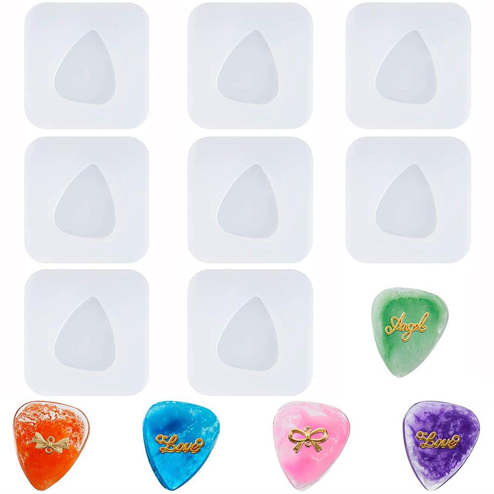 TOP Cetakan Silikon Resin Handmade Craft DIY Gitar Plectrum Pick Clay Alat Resin Mold