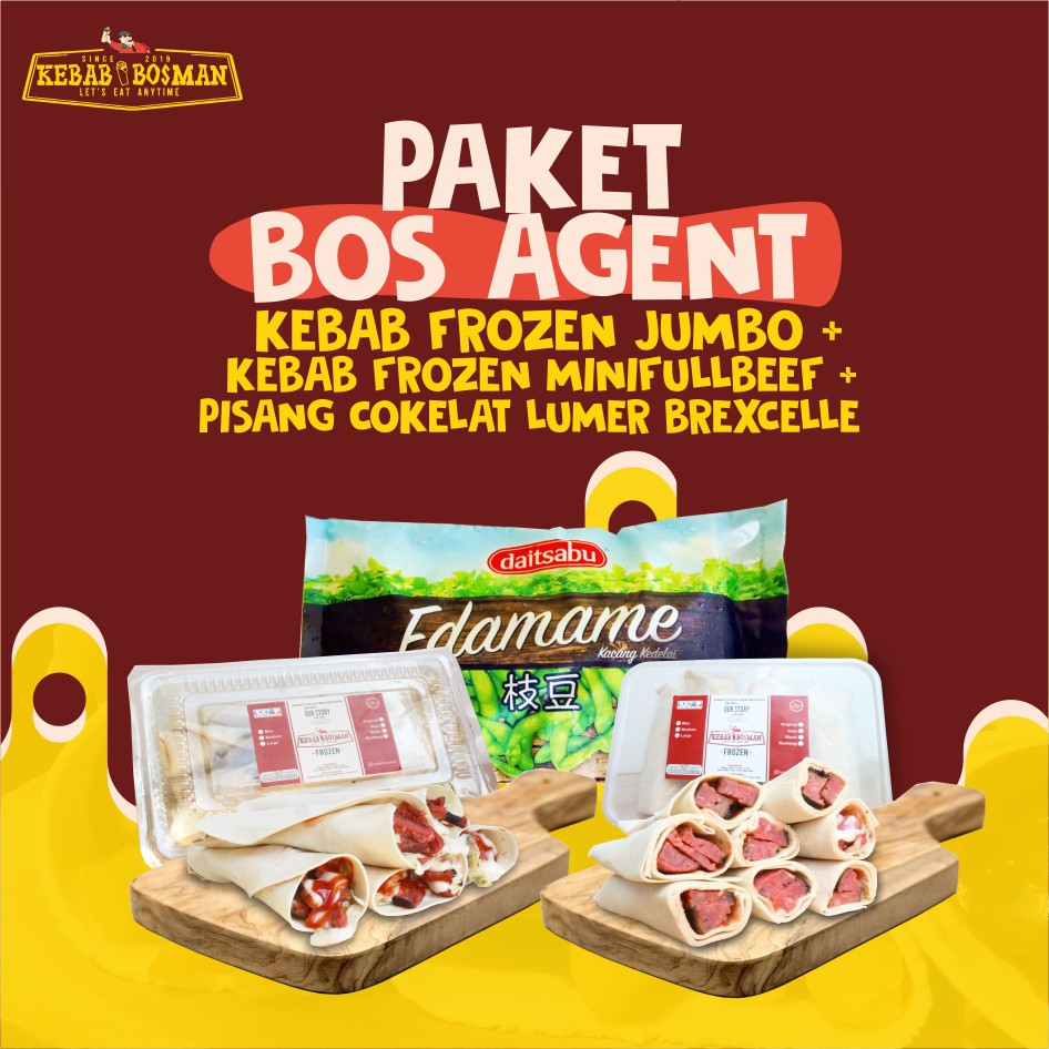 

PAKET KEBAB FROZEN JUMBO, KEBAB FROZEN MINIFULLBEEF DAN PISANG COKLAT LUMER BREXCELLE