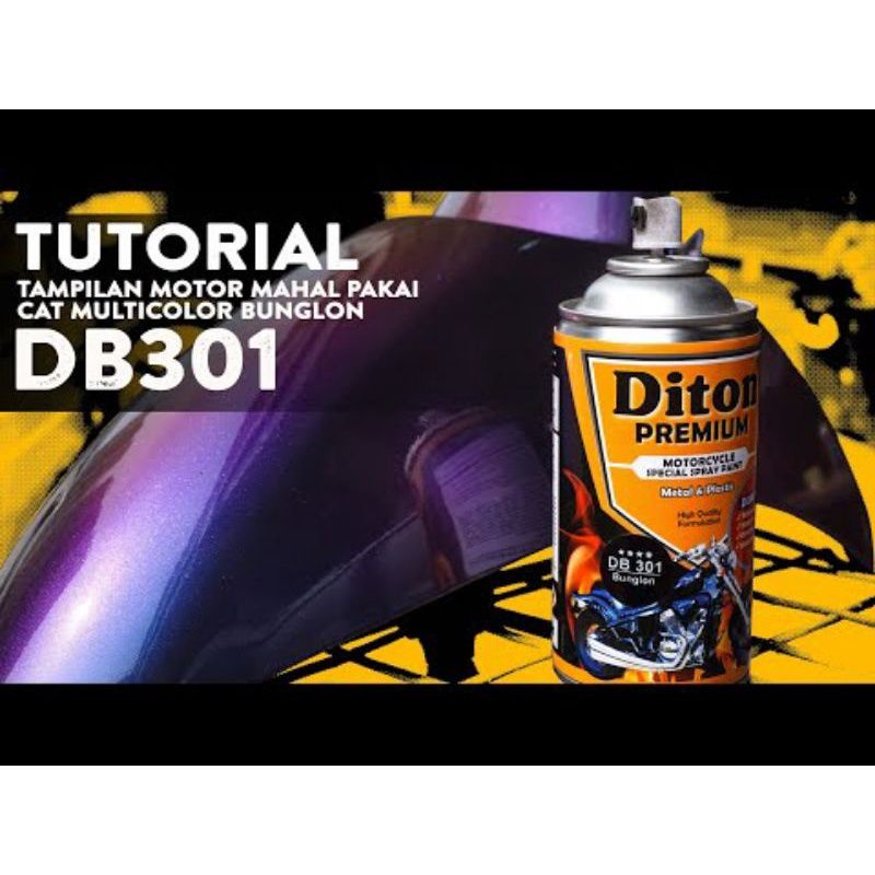 DITON BUNGLON DB301 RED CAT SEMPROT AEROSOL SPRAY PAINT warna KHAMELEON merah bukan merk PYLOX SAPPO