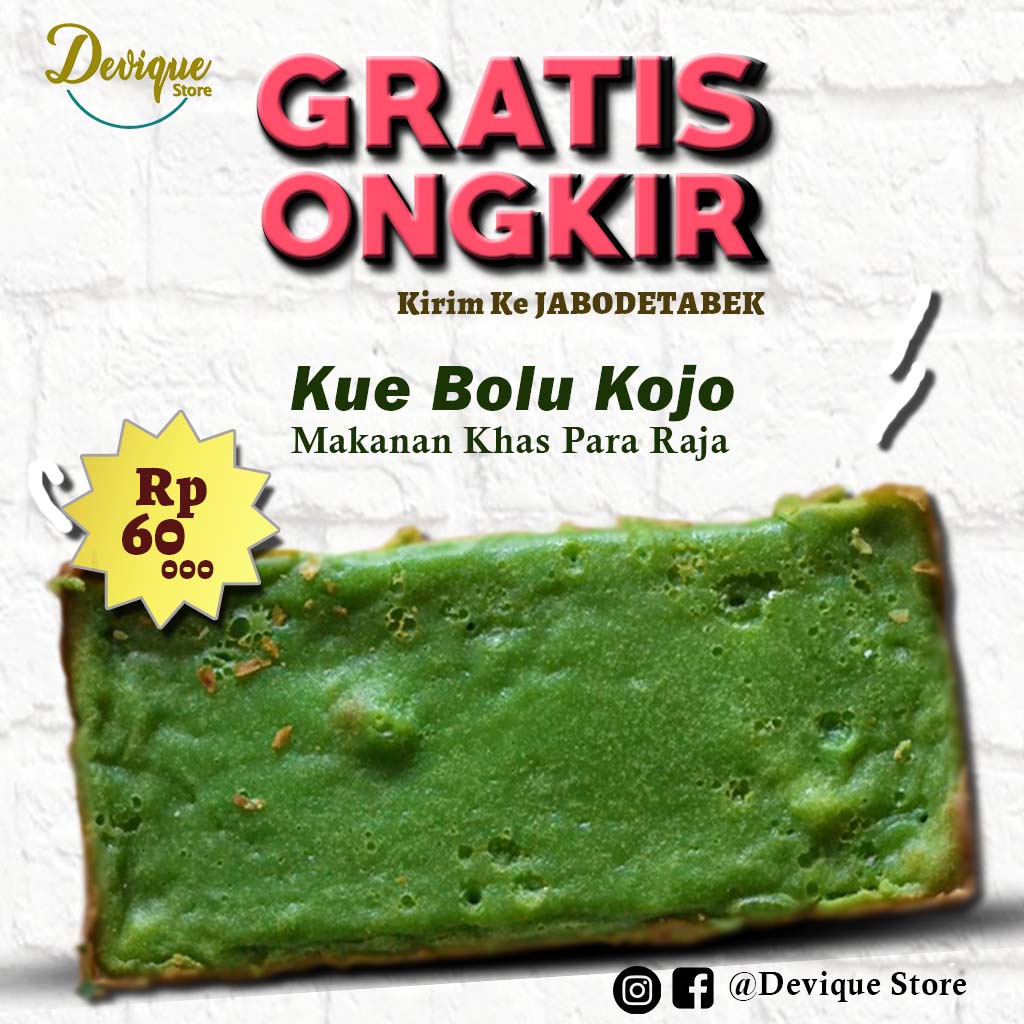 

Kue Cake Bolu Kojo Premium ( Size kecil ) | Makanan Khas Daerah Palembang/ makanan/kue kojo/koja/bingka/