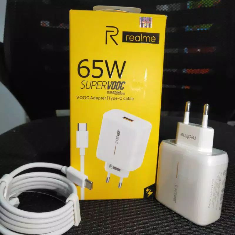 CHARGER REALME SUPER VOOC 65W TYPE-C ORIGINAL 100%