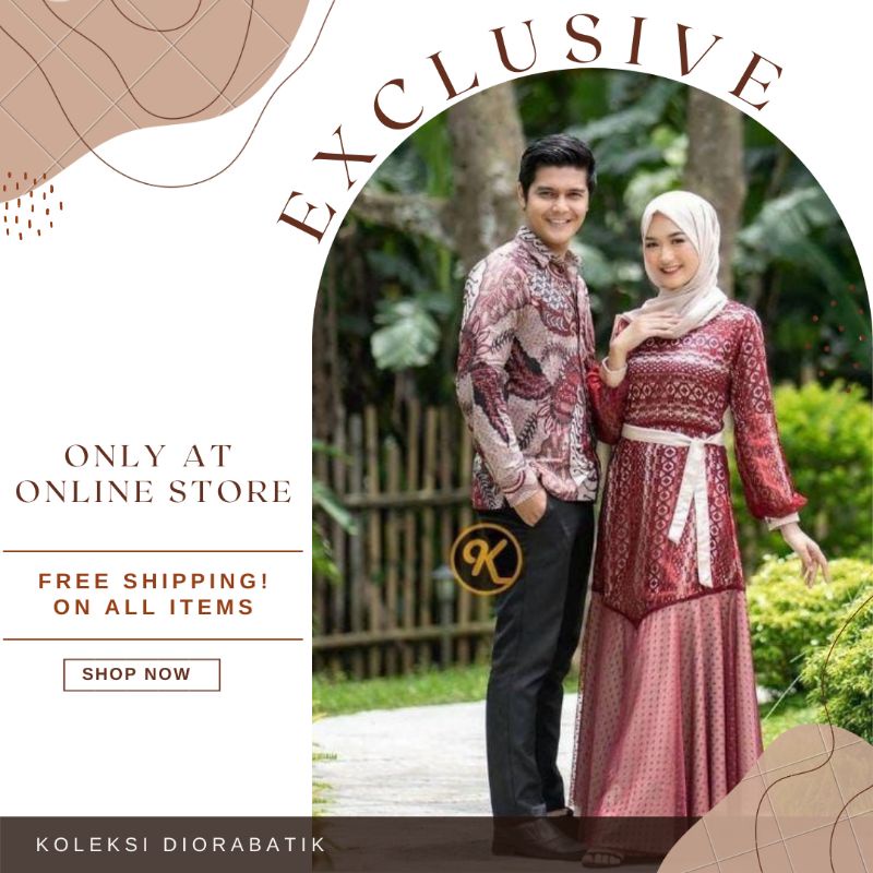 Couple Kondangan // S.M.XL.XXL Dress Maxmara kombi Brokat Tille Dotty Seragaman