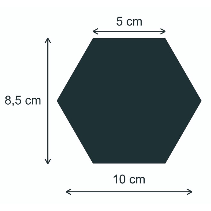 Dekorasi Dinding Stiker kaca Acrylic HEXAGONAL Impor 1 Set Isi 8