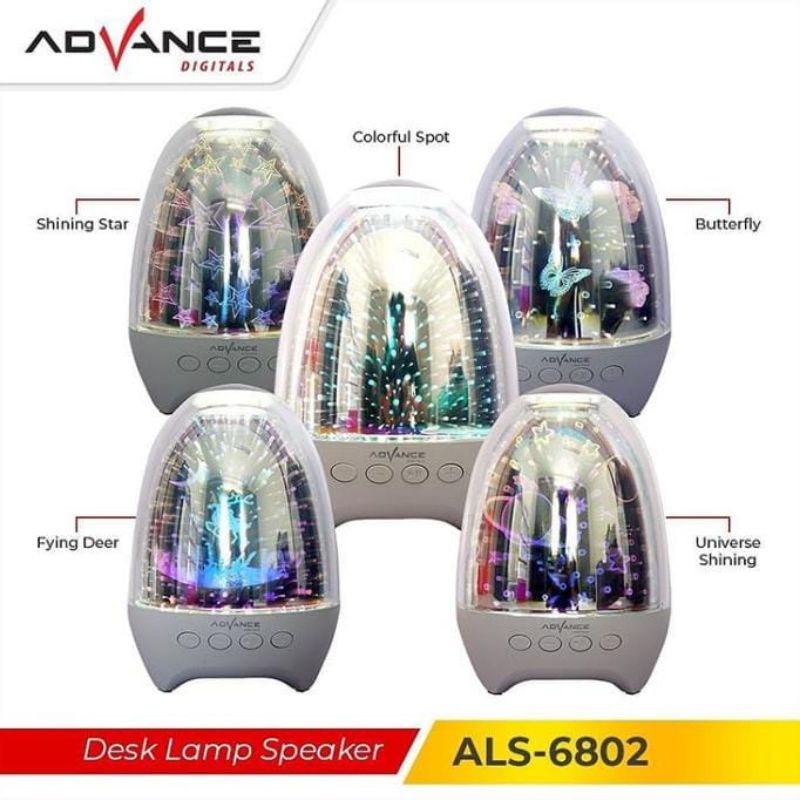 Desk Lamp // Speaker Advance Als 6802 Bluetooth Speaker Lampu tidur