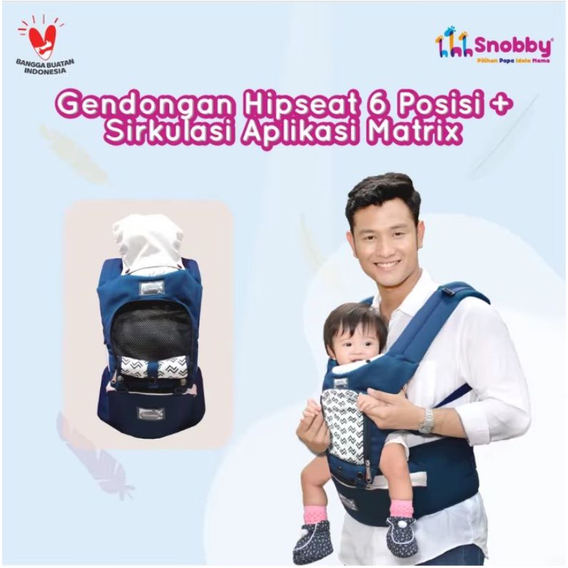 READY BANDUNG Snobby Gendongan Hip Seat 6 Posisi TPG2147 + sirkulasi aplikasi Matrix Series/ GENDONG