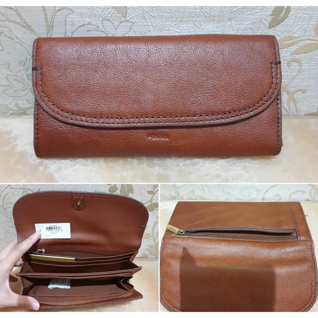 DOMPET FOSSIL Cleo Long Wallet New Original