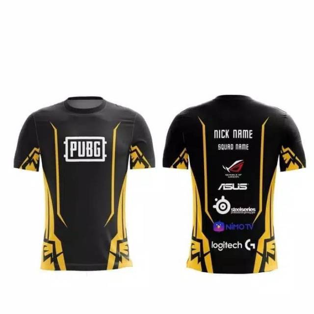 Jersey Game PUBG Desain Bebas