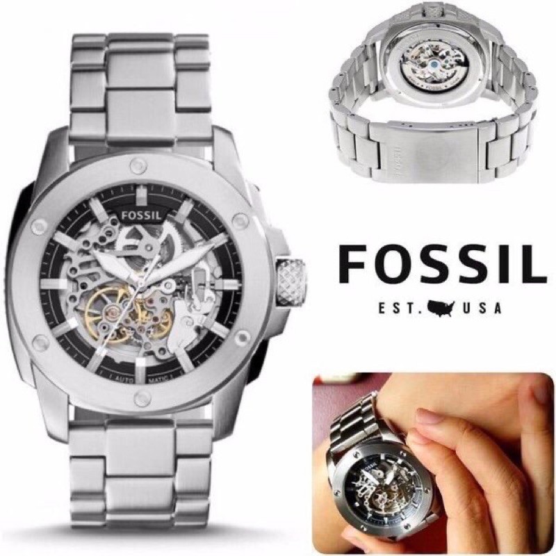 Jam Pria Fossil ME3081 & ME 3081 Automatic Original Steel FullSet