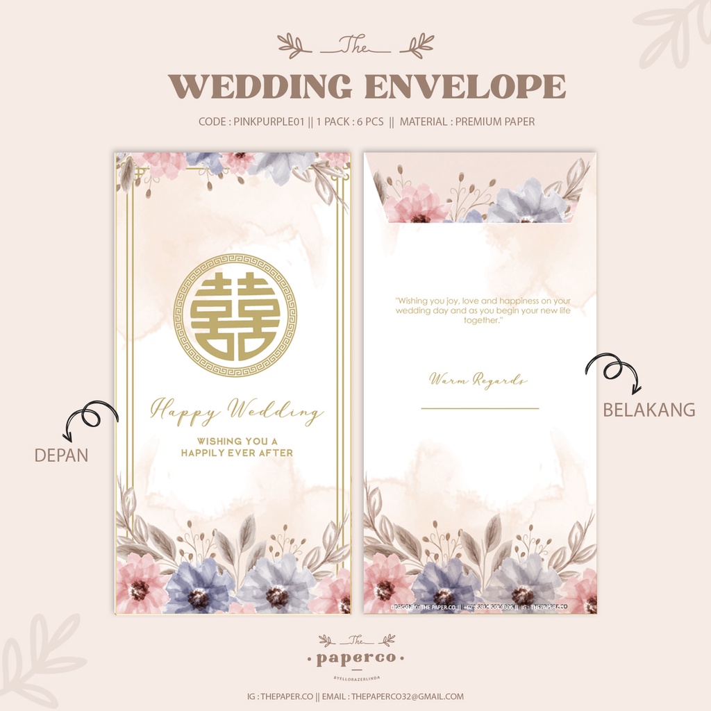 

Angpao Wedding Angpao Amplop Wedding Engagement Angpao Wedding Envelope (bisa ditulis nama)