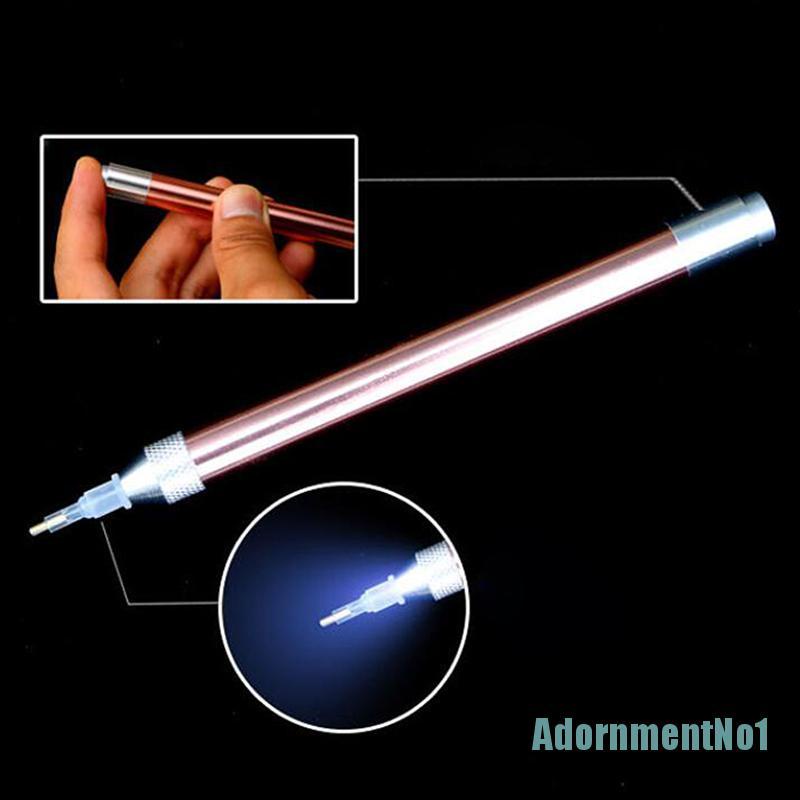 [AdornmentNo1]Diamond Painting Pen Lighting Point Drill Pen with Magnifying Glass Craft Tool