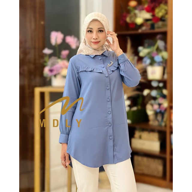 Kemeja Atasan Wanita Terbaru Yeon Blouse By Mdly 3125