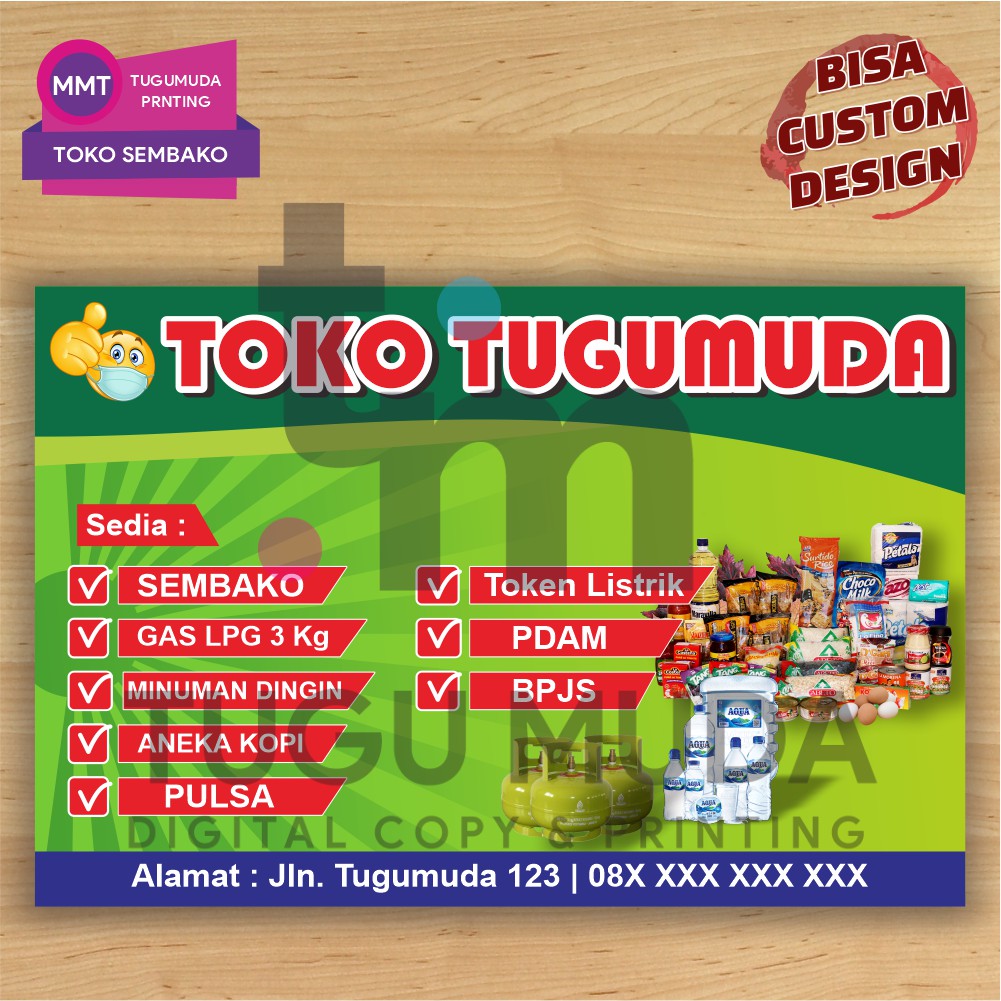 Cetak Spanduk|Banner|MMT - TOKO SEMBAKO-ELPIJI-JUAL MINYAK-BPJS-PDAM